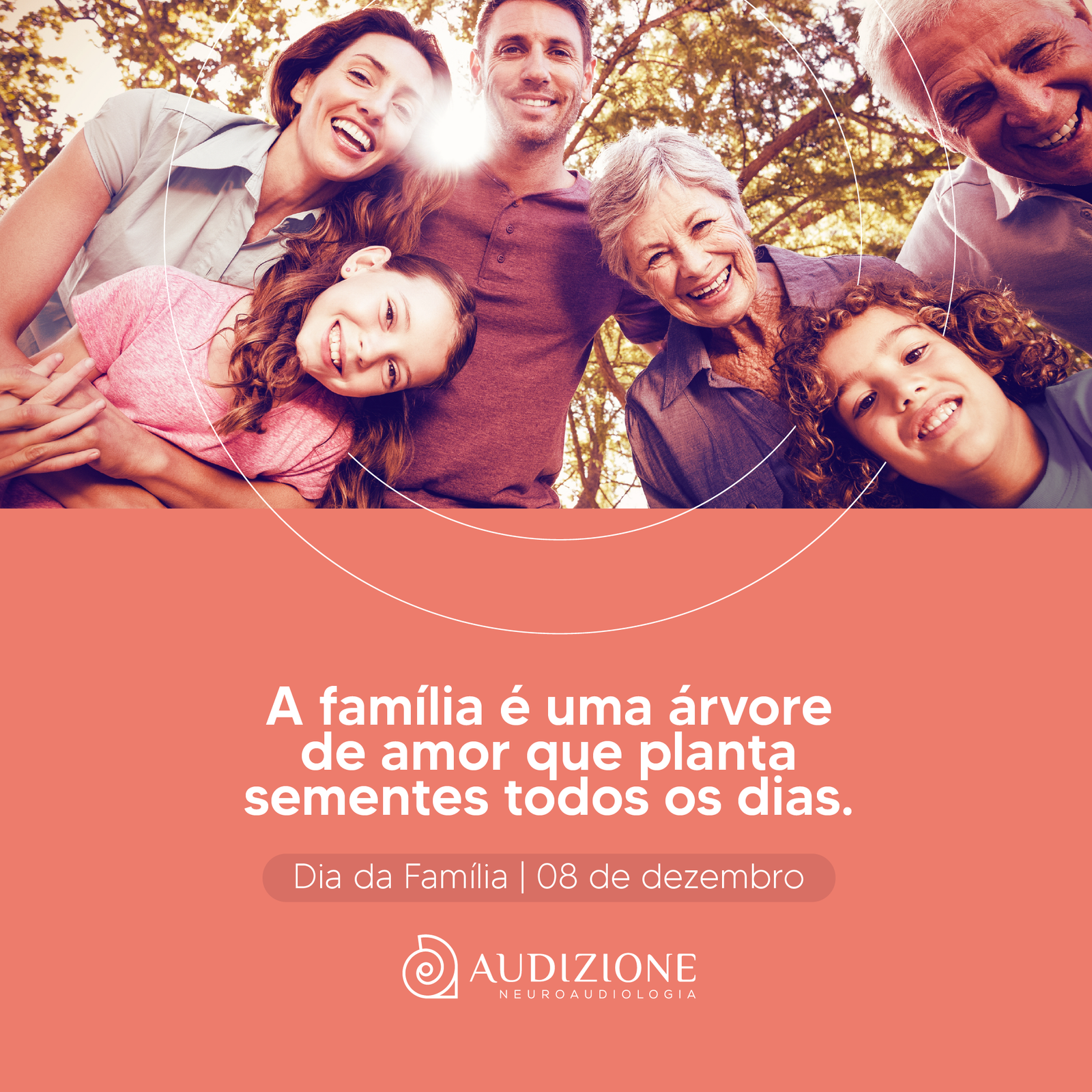 A família é uma árvore de amor que planta sementes todos os dias.